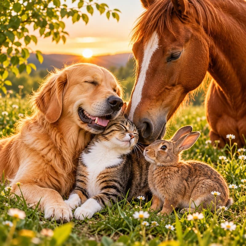 Complicité entre un animal et son propriétaire